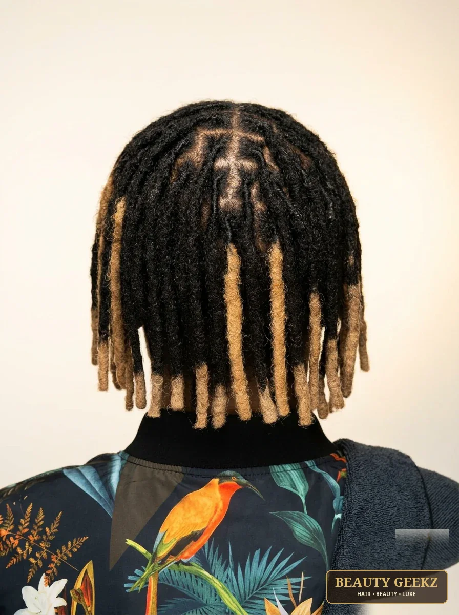 Two-tone locs by Beauty Geekz