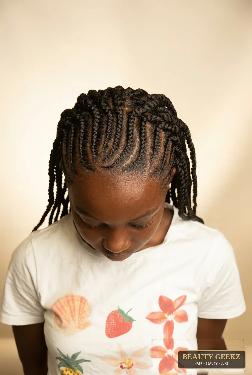 Kids cornrows by Beauty Geekz