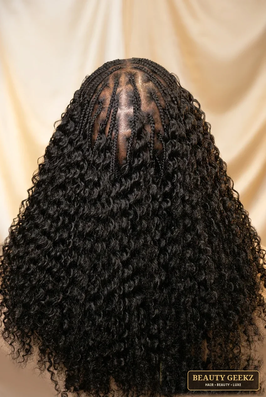 Curly boho braids by Beauty Geekz