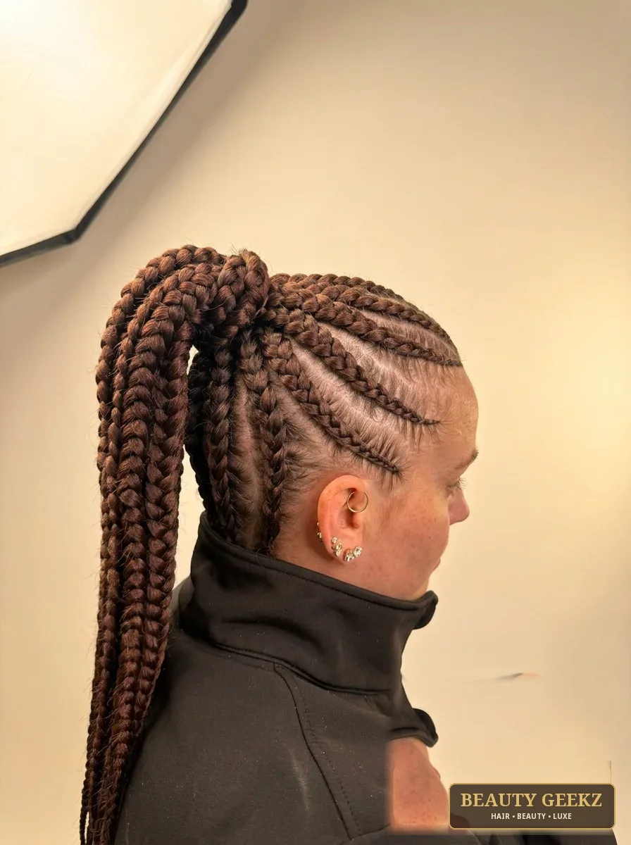 Braided ponytail by Beauty Geekz