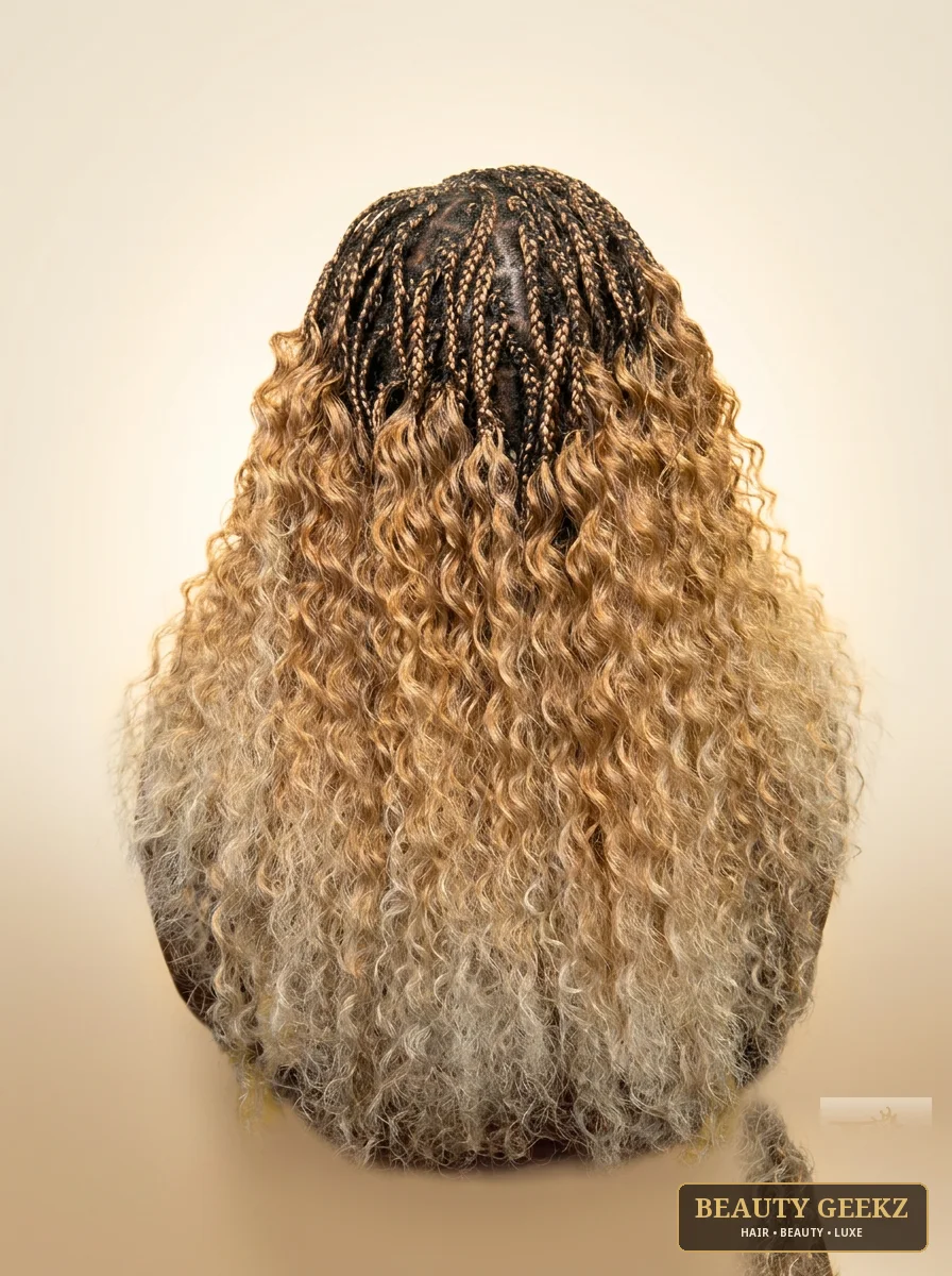 Blonde ombre braids by Beauty Geekz